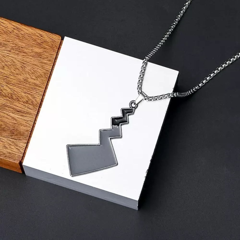 Pokemon Pikachu Black Lightning Pendant Necklace